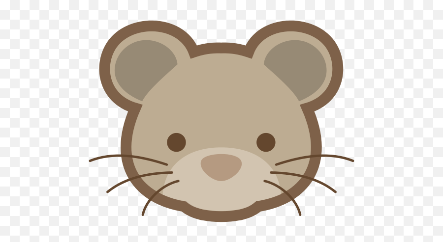 Hamster Face Clipart - Mouse Face Clipart Emoji,Hamster Face Emoji