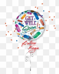 Get Well Soon Bandaids - Get Well Soon Foil Balloon Emoji,Is There A Bandaid Emoji