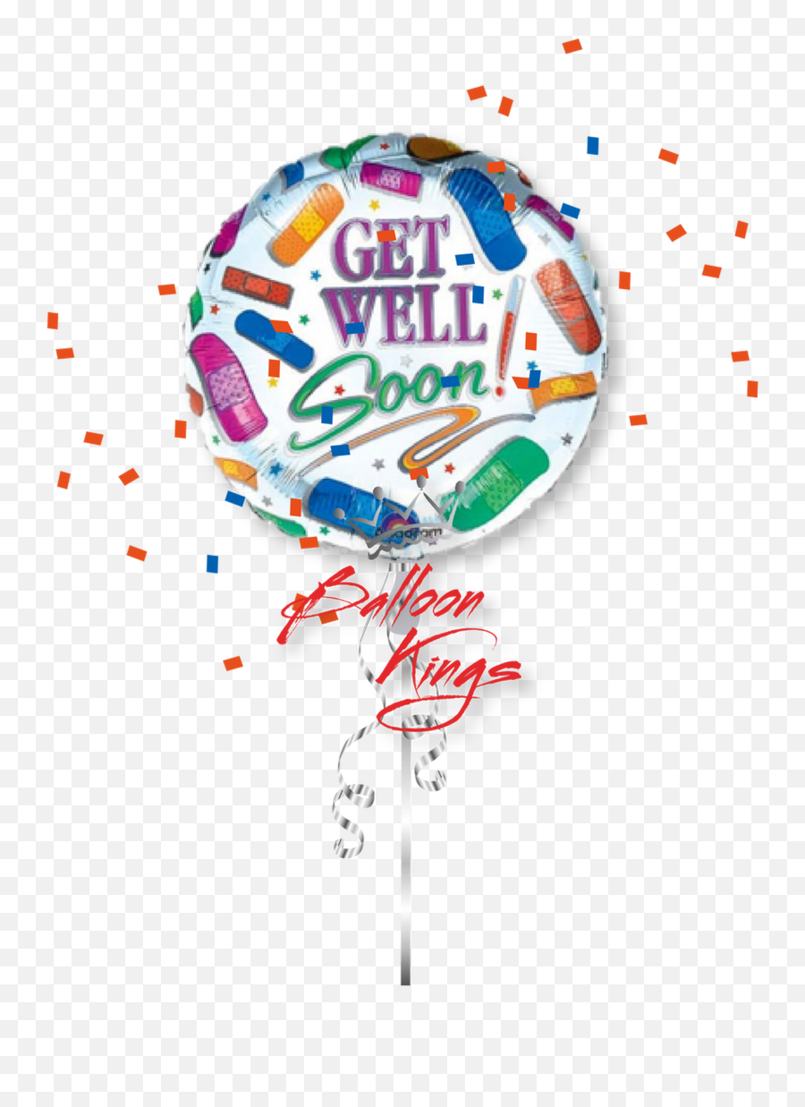 Get Well Soon Bandaids - Get Well Soon Foil Balloon Emoji,Is There A Bandaid Emoji