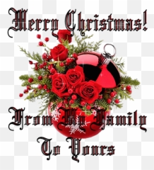 Lovely Merry Christmas Greeting - Family Animated Emoji