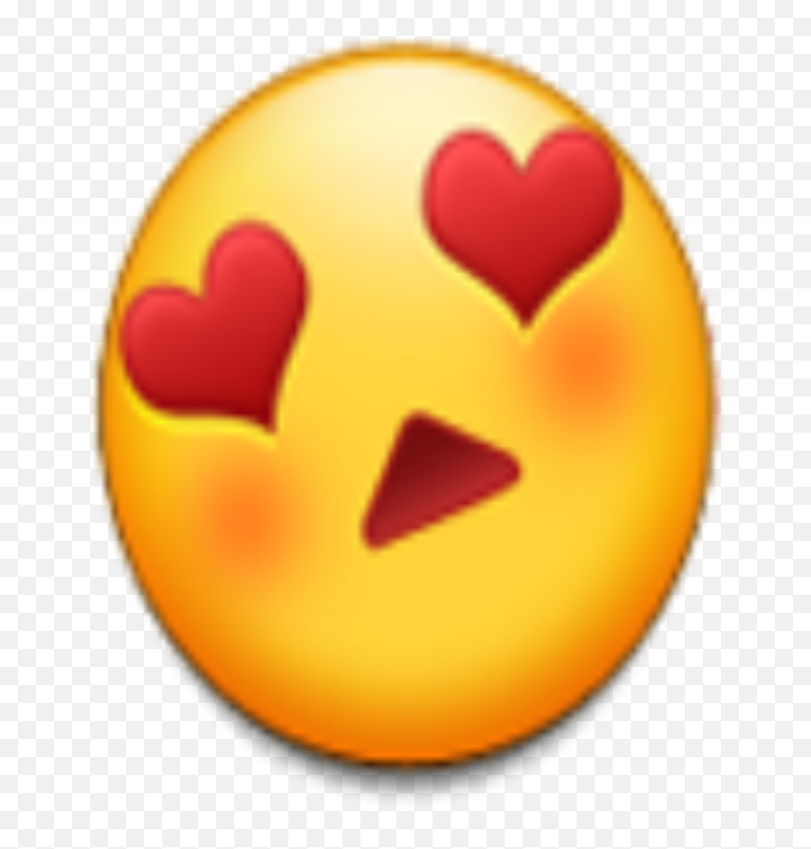 Hearteyes Sticker - Emoji Heart Eyes Triangle Mouth,Eyes Emoji