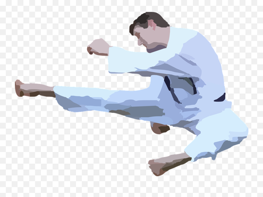 Karate Kick Jumping - Transparent Karate Clip Art Emoji,Praying Mantis Emoji