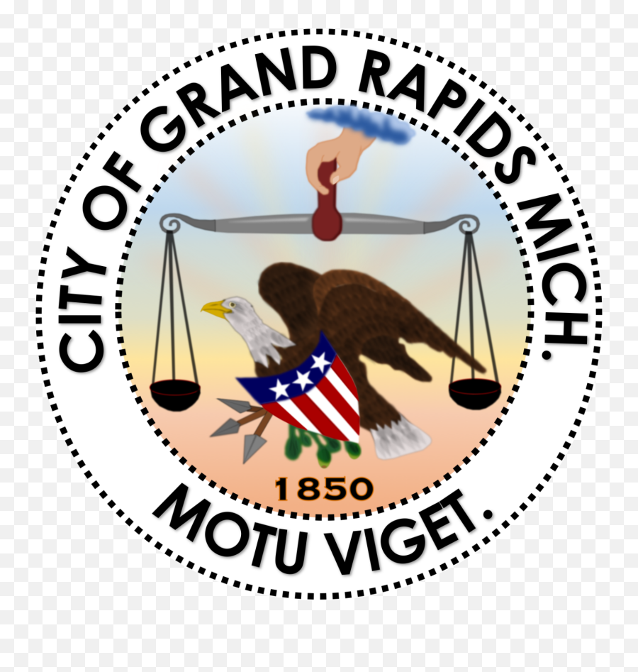 Seal Of Grand Rapids Michigan - Punxsutawney Phil Emoji,Mic Emoji Png