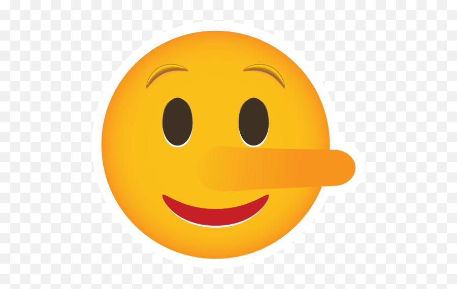 Phone Emoji Sticker Pinocchio - Smiley,Pinnochio Emoji