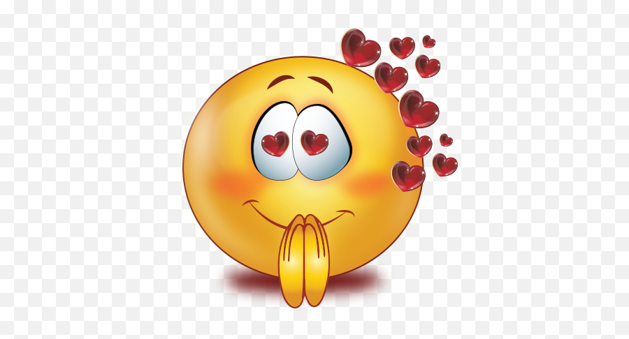 Loving Eyes With Red Glossy Flying Heart Emoji - Loving Eyes,Heart Eyes Emoji Copy And Paste