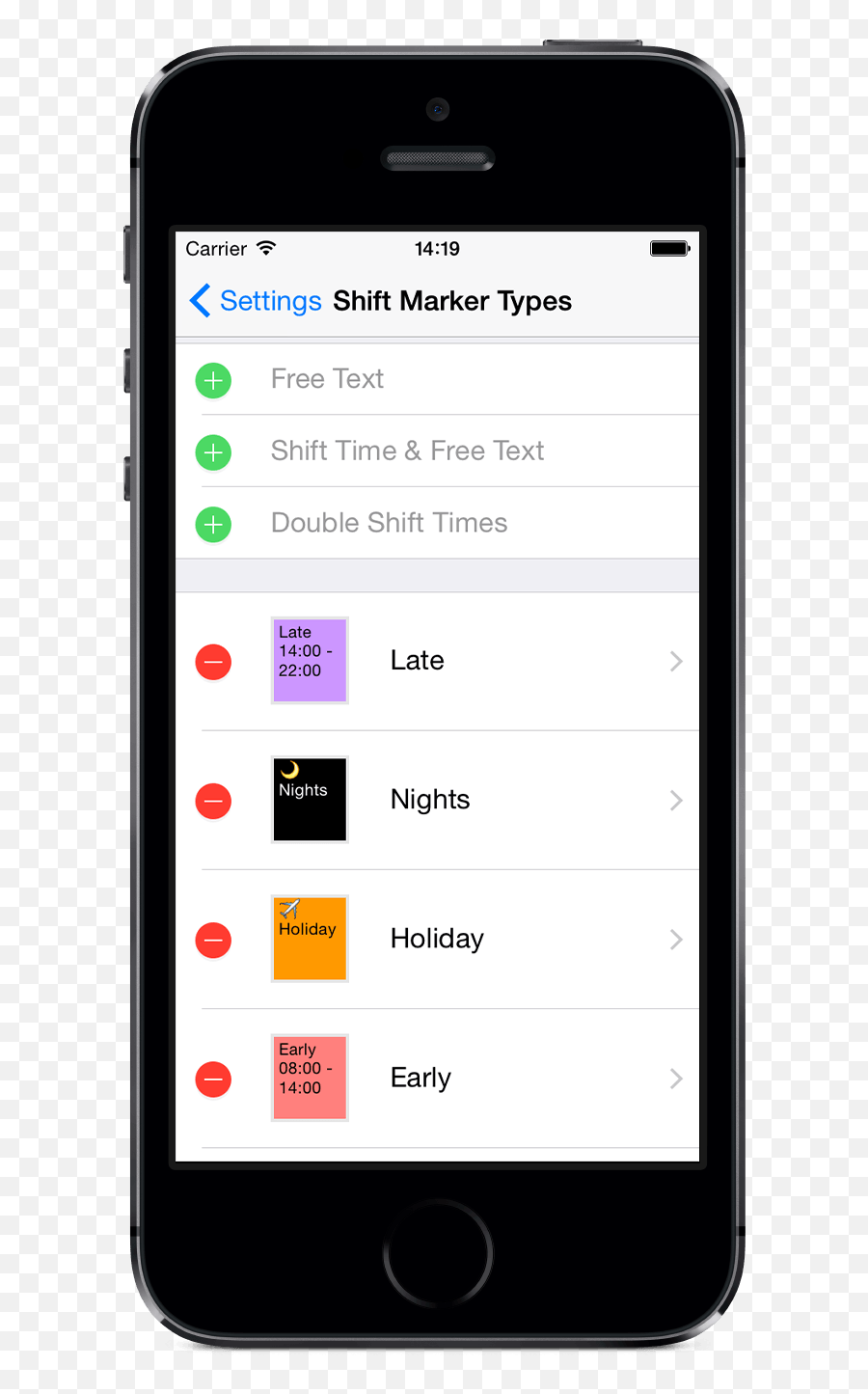 Rota Calendar Work Shift Manager Ios App Developer Blog Me Two App