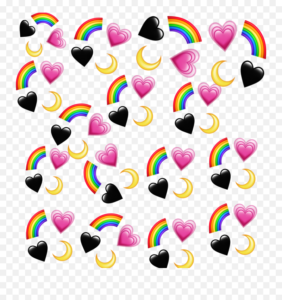 Emoji Rainbow Hart Animaleye - Sticker De Picsart,Hart Emoji