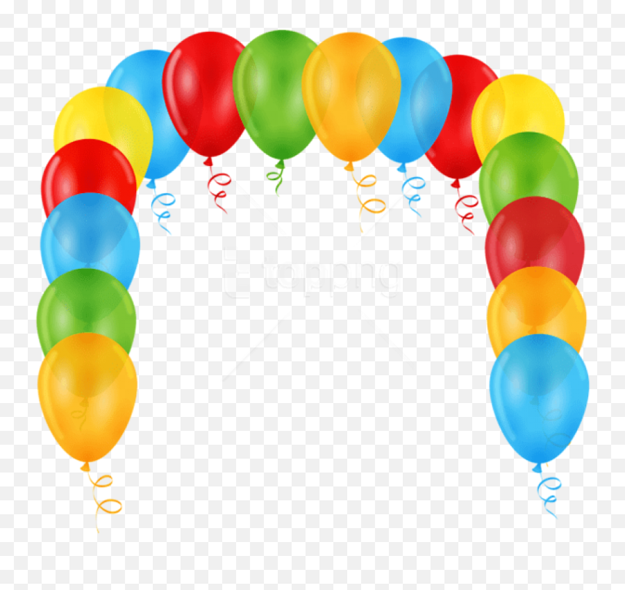 Balloon Arch Transparent Png Images - Balloon Arch Clipart Emoji,Emoji Balloon Arch
