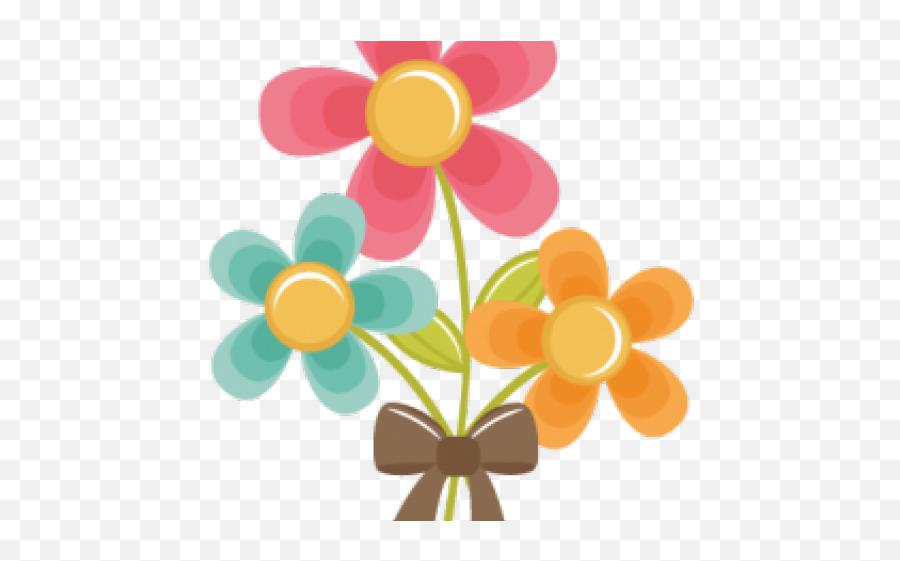 Cute Flower Png - Bouquet Clipart Cute Flower Topper De Cute Cartoon Flowers Clipart Emoji,Lily Pad Emoji