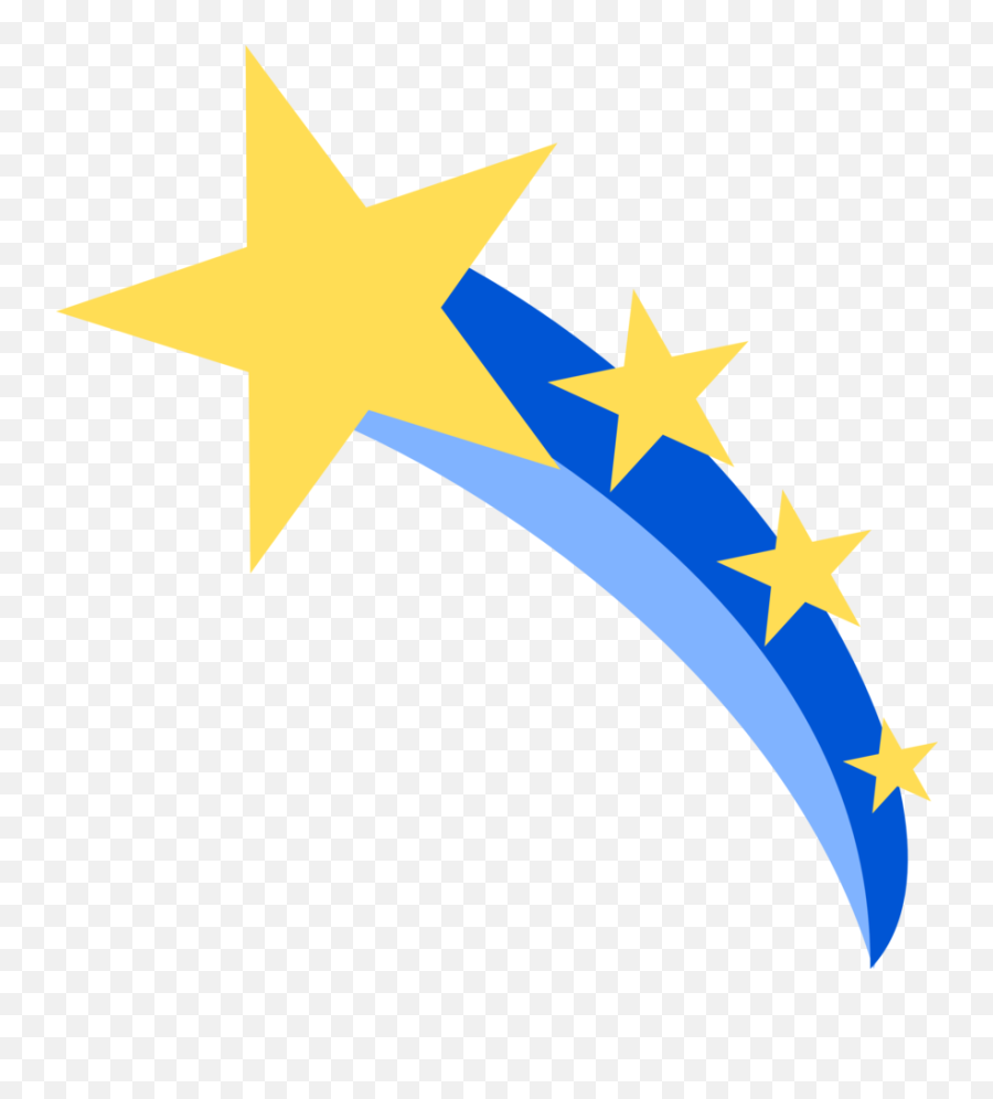Mlp Shooting Star Cutie Mark Clipart - Vector Shooting Star Clipart Emoji,Falling Star Emoji