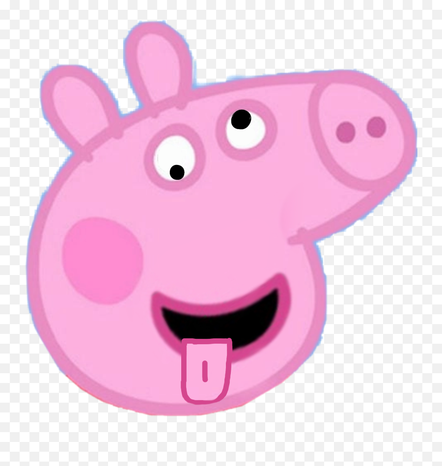 Peppa Pig Peppapig Silly Sticker By Sophia - High Resolution Peppa Pig Png Emoji,Silly Face Emoji