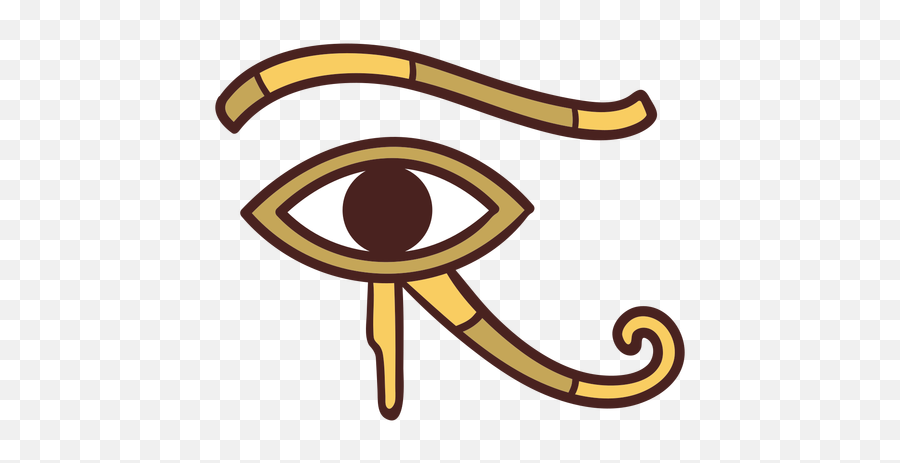 Egyptian Symbol Eye Of Horus Hand Drawn - Ojo De Horus Png Emoji,Egyptian Emoji