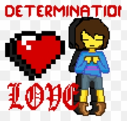 Frisk The Determination Soul Clipart - Full Size Fictional Character Emoji