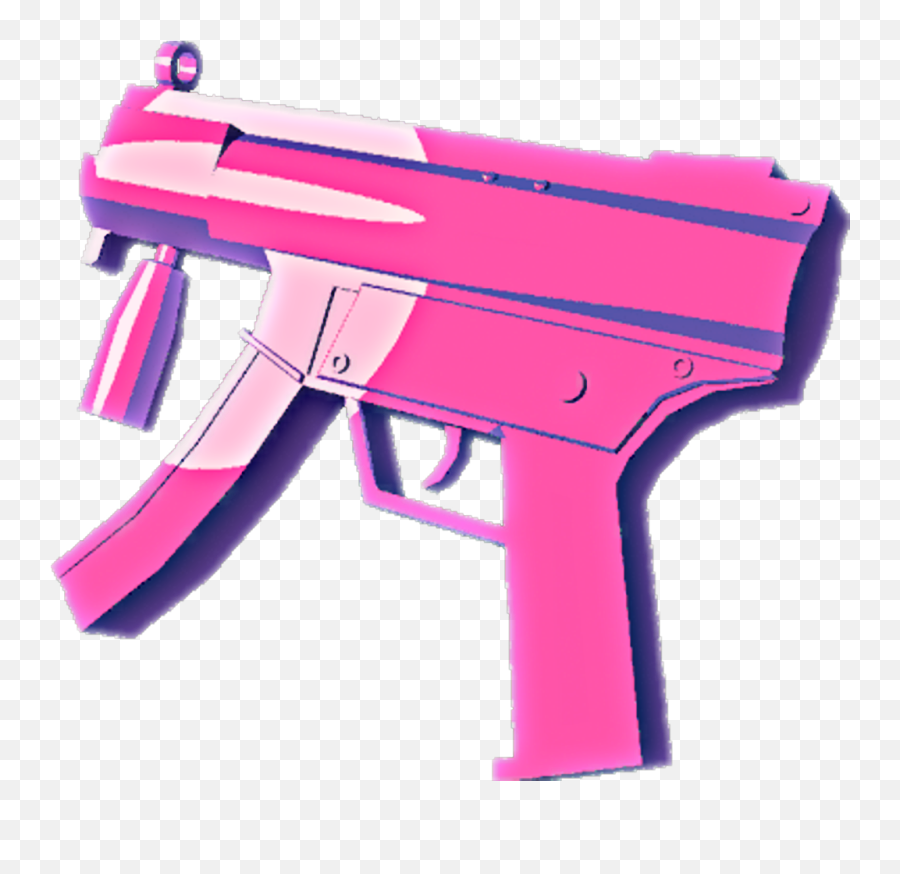 Gun Semi Automatic Machine Gun Shoot Weapon Swag Dope - Vaporwave Gun Gif Emoji,Machine Gun Emoji