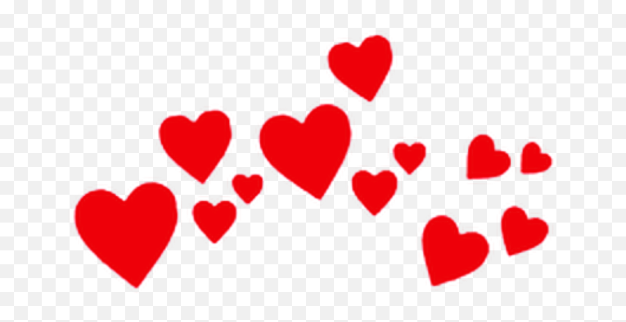 Red Hearts Heart Crown Crowns - Emoji Hearts Meme Template,Red Hearts Emoji