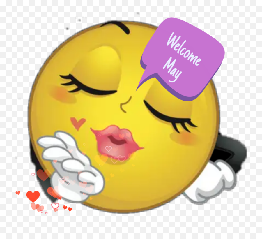 Emoji Heartbrush Callout Sticker Cutouttool - Smiley,Your Welcome Emoji