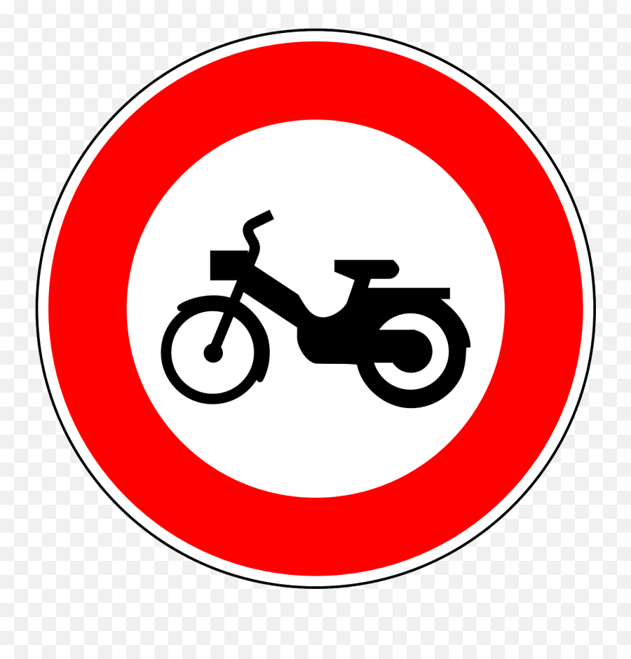No Mopeds Traffic Sign Sign Regulatory Sign Road Sign - Simbol Car Free Day Emoji,Harley Davidson Emoji