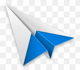 Paper Plane Png - Blue Paper Plane Logo Emoji,Plane And Paper Emoji