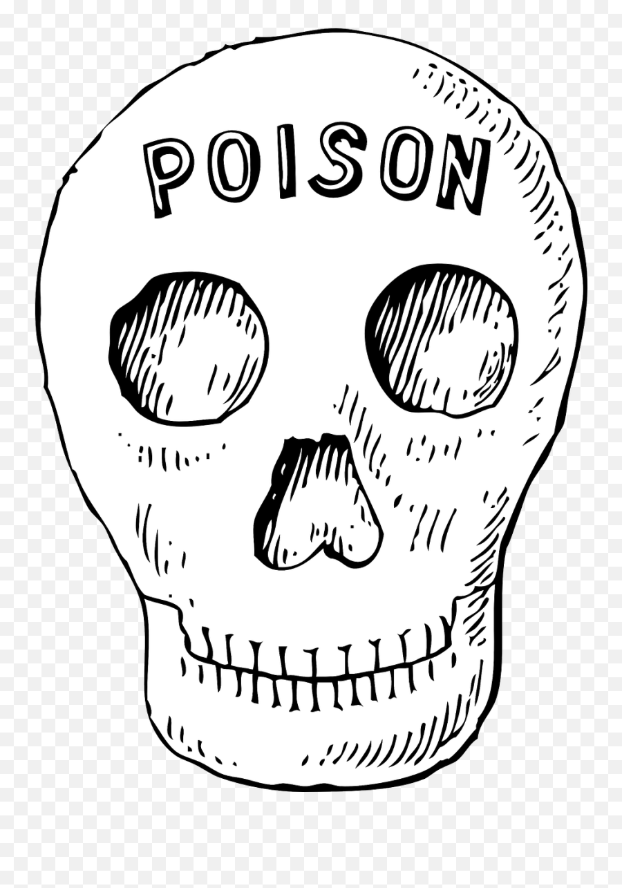 Poison Poisonous Toxic Deadly Skull - Skull Poison Clipart Emoji,Skull Gun Knife Emoji