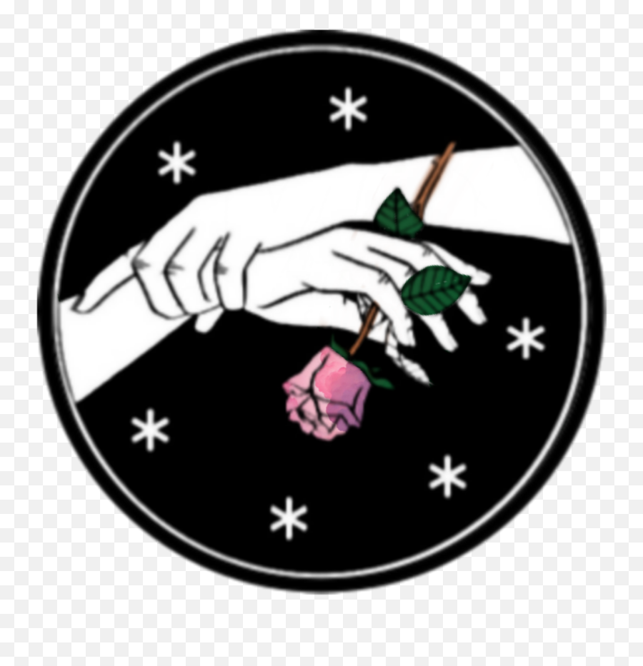 Rosas Manos Flores Rosa Verde Marron - Frases Con Fondo Negro Emoji,Clock Rocket Clock Emoji