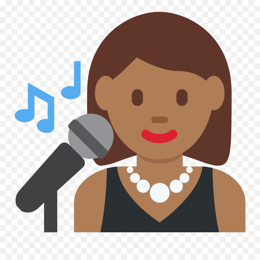 Twemoji2 1f469 - Man Singer Emoji,Emoji Skin Tones