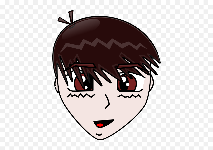 Japanese Boy Cartoon Emoji,Eye Roll Emoticon