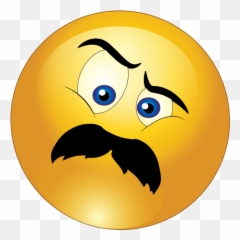 Annoyed Smiley Emoticon Clipart Royalty Free Public Domain - Smiley Moustache Emoji,Viking Emoji