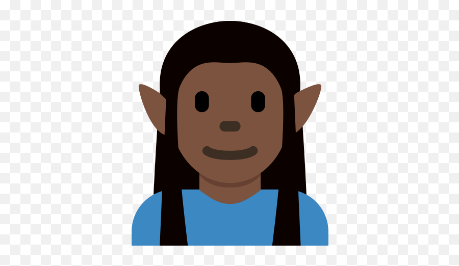 Man Elf Emoji With Dark Skin Tone Meaning And Pictures - Human Skin Color,Elf Emoji