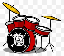 Black Clipart Drum - Drum Set Black And White Emoji,Drum Set Emoji