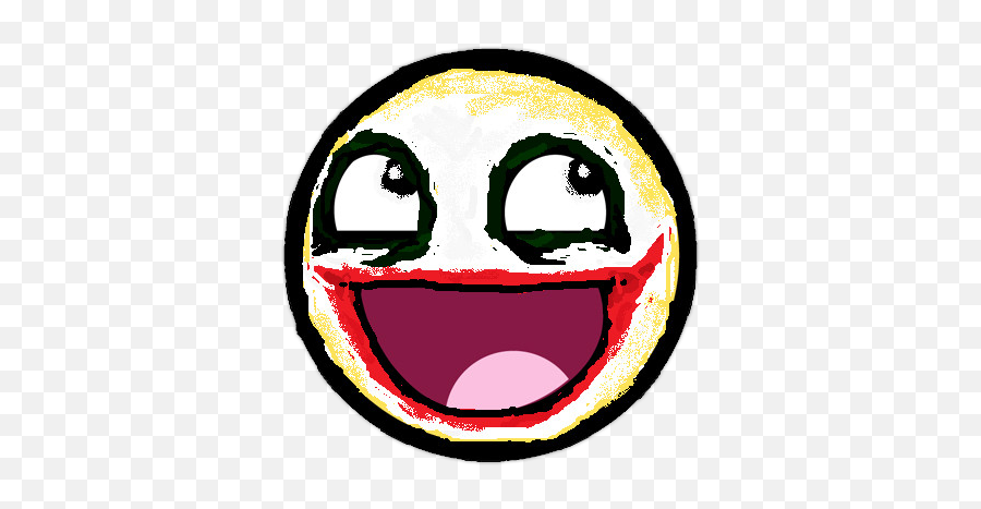 Joker Smile Transparent Png Clipart - Awesome Face Meme Emoji,Joker Emoticon