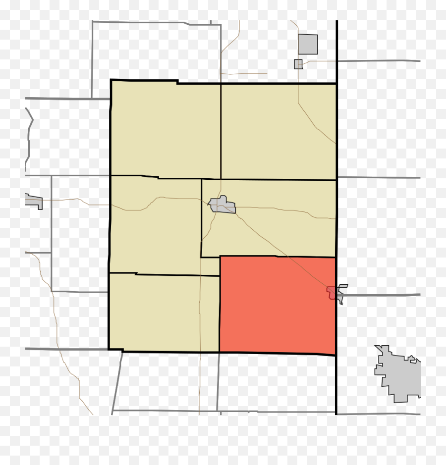 Map Highlighting Union Township - Pattern Emoji,Indiana Emoji