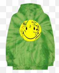 Smiley Face Tye Dye Hoodie - Lil Wayne Smiley Face Shirt Emoji,God Emoticon