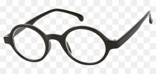 Glasses Png - Round Black Rim Emoji