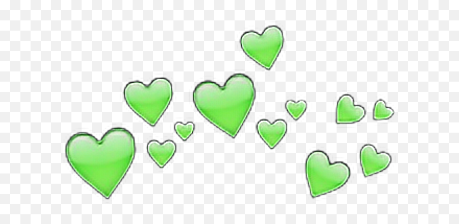 Green Hearts Transparent Png Clipart - Transparent Background Purple Hearts Png Emoji,Mint Green Heart Emoji