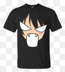 Angry Face Shirt Manga Japanese Otaku - Anime Shirt Png Emoji,Anime Emoji