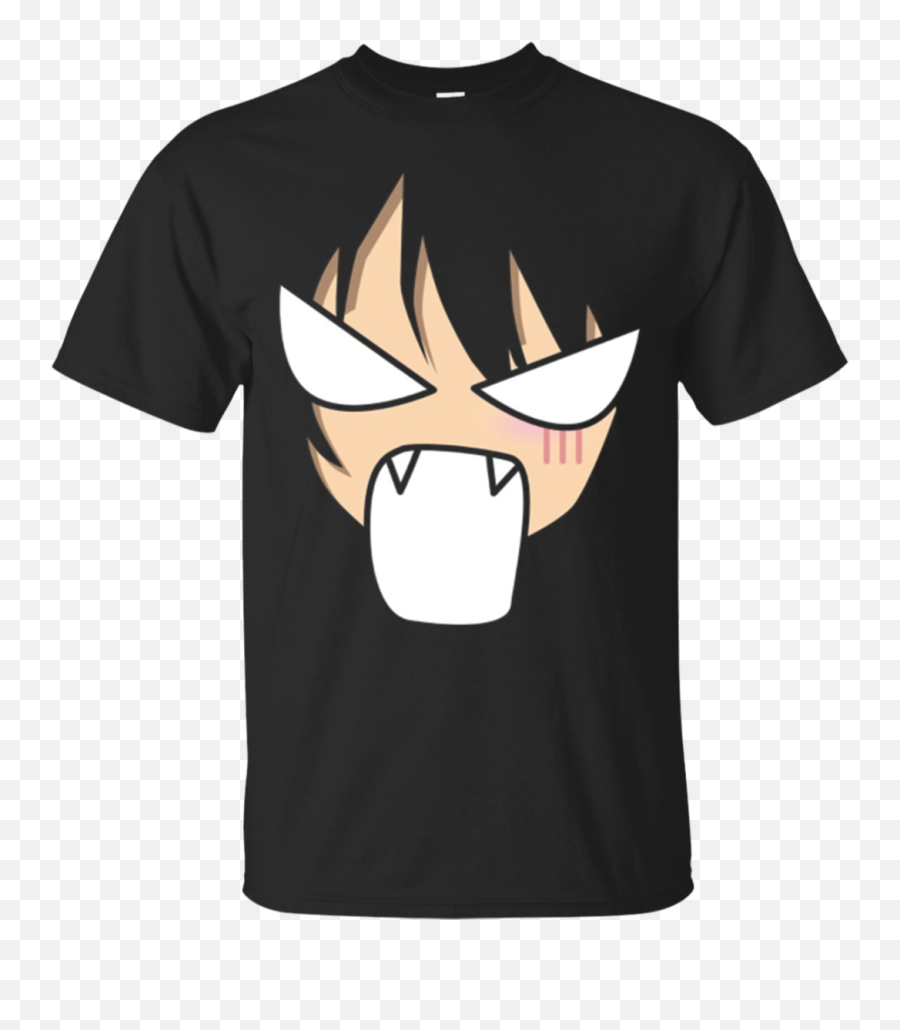 Angry Face Shirt Manga Japanese Otaku - Anime Shirt Png Emoji,Anime Emoji