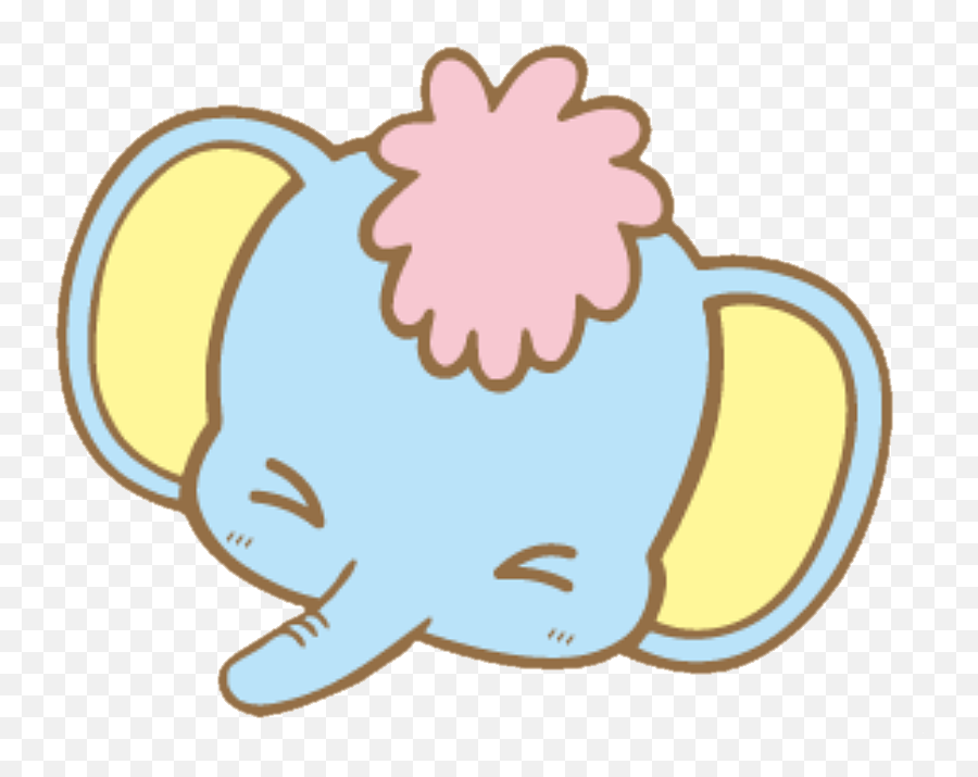 Mymelody Elephant Cute Emoji - Clip Art,Elephant Emoji