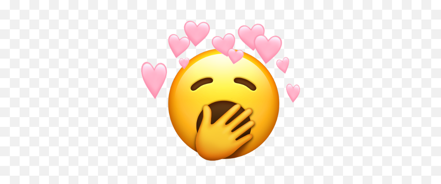 Emoji Yawn Tired Heartcrown Tiredoflove - Smiley,Yawn Emoji