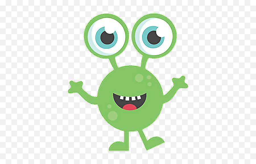 Space Alien Monster Green Freetoedit - Clip Art Emoji,Alien Monster Emoji