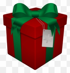 Red Transparent Background Christmas - Christmas Gift Box Png Emoji,Christmas Present Emoji