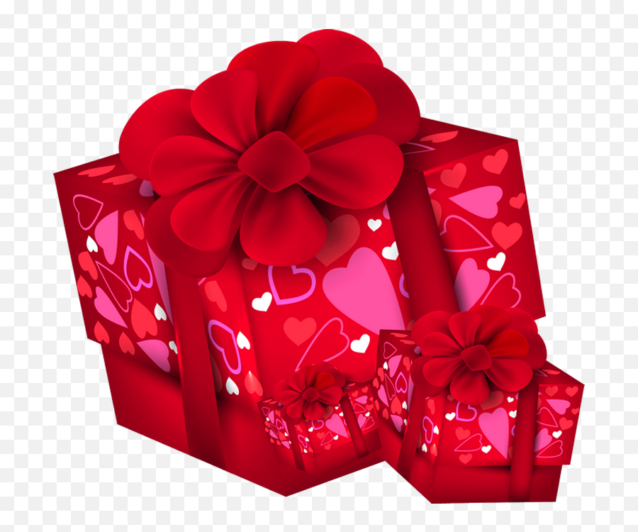 Valentines Day Gift Clipart - Happy Valentine Day Gift Emoji,Emoji Valentines Box