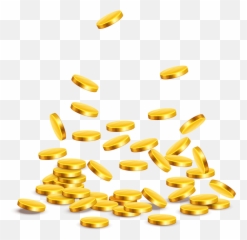 Gold Coins on transparent background Free Download searchpngcom - Transparent Background Png Emoji