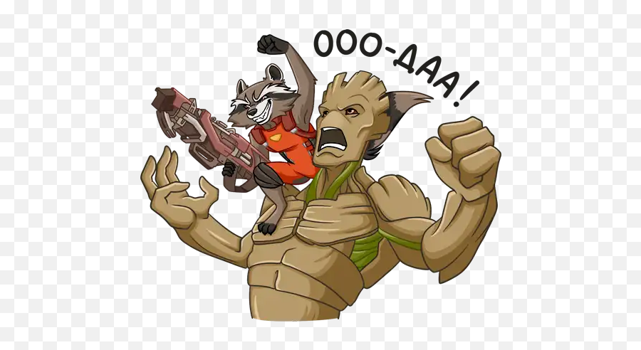 Groot Whatsapp - Cartoon Emoji,Raccoon Emoji Android