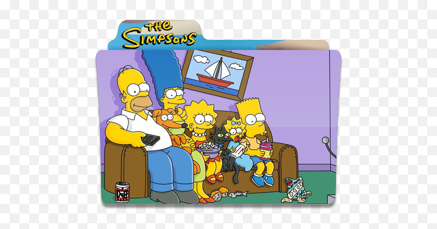 Simpsons Folder 24 Icon Simpsons Folder Iconset Quaffleeye - Los Simpson Folder Icon Emoji,Simpson Emoji