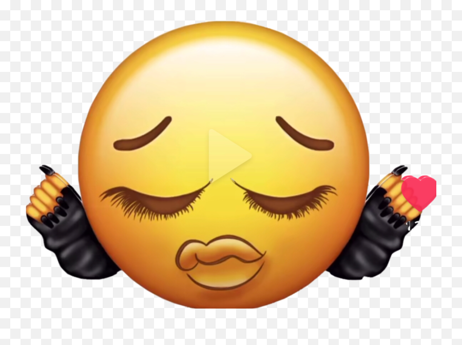 Edit - Emoji Meme With Lashes And Nails,Nail Emoji