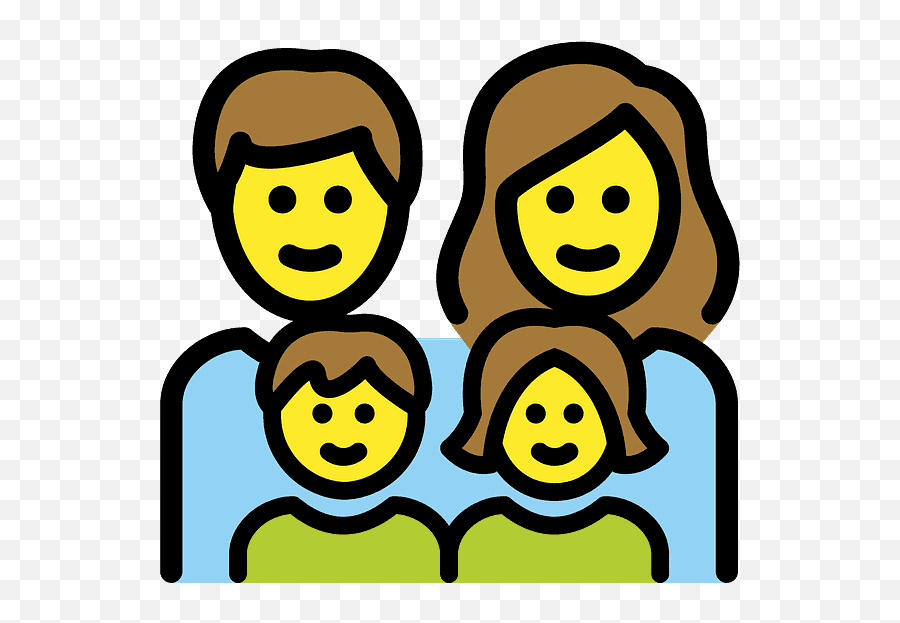 Family Man Woman Girl Boy Emoji Clipart Free Download - Family,Baby Girl Emoji