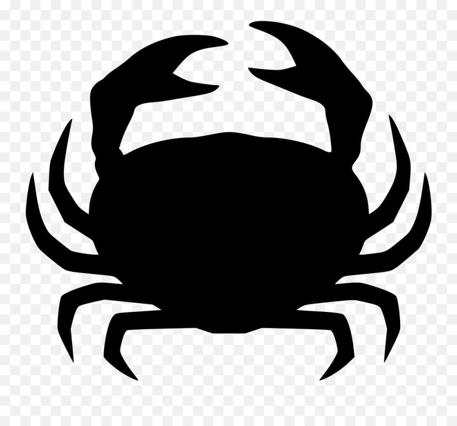 Crab - Silhouette Crab Png Emoji,Crab Emoticons