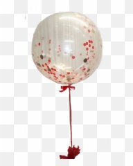 Download Sparkling Love Confetti Balloon - PNG Image Emoji