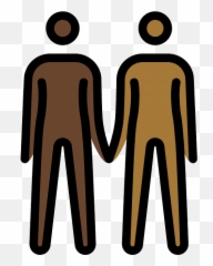People Holding Hands Emoji Clipart - Taong Magkakahawak Kamay Poster