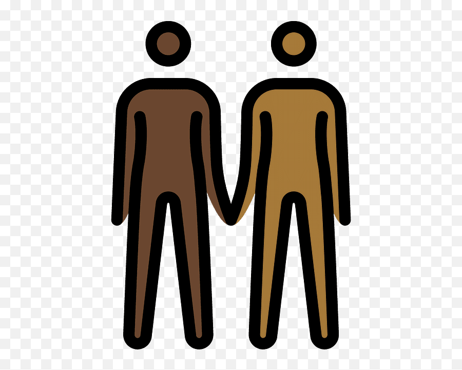 People Holding Hands Emoji Clipart - Taong Magkakahawak Kamay Poster,Brown People Emojis